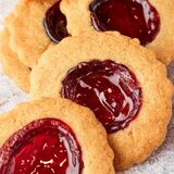 Vanillekoekjes framboos 125g